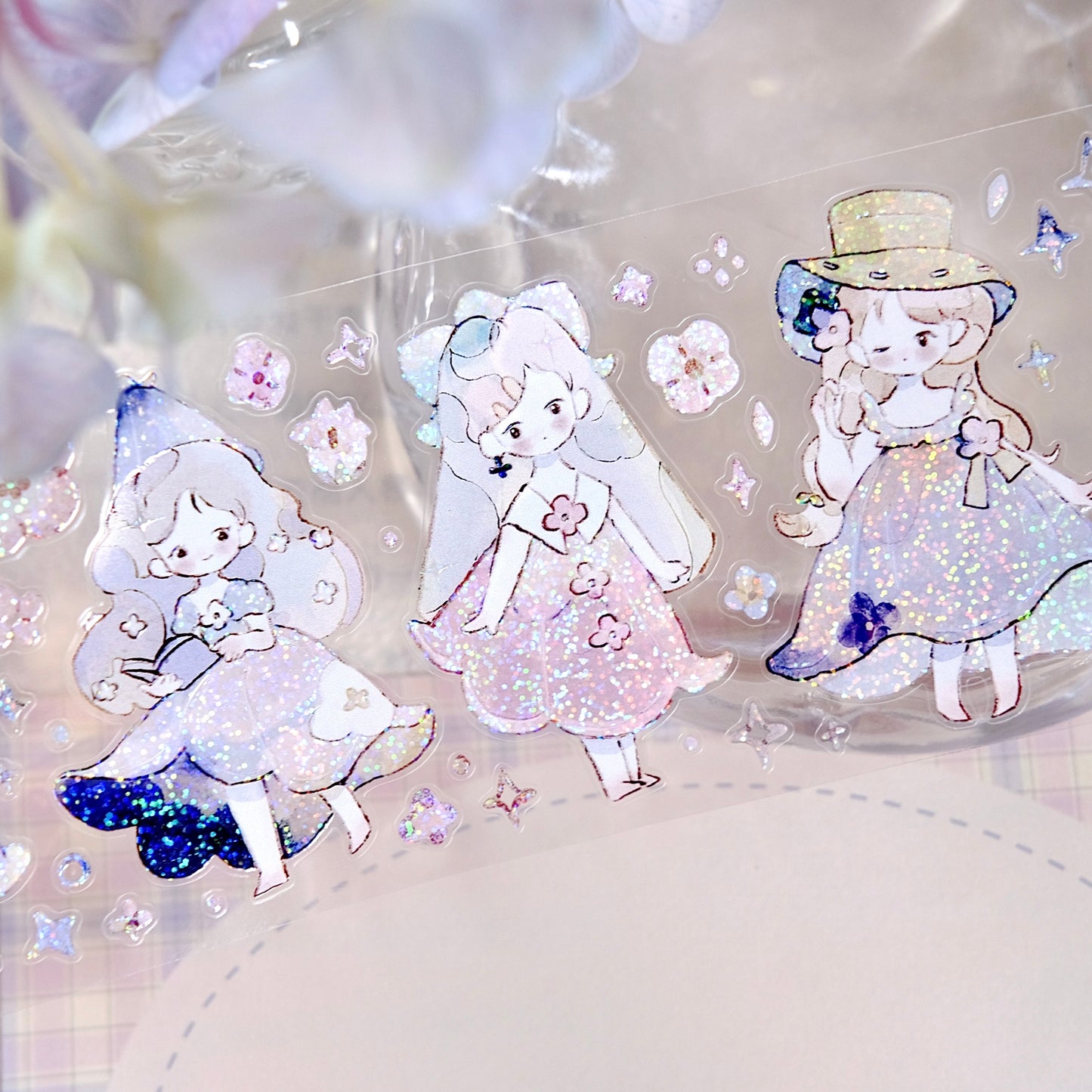 Freckles Tea Vol.4 Little Fairy Kiss-cut PET Tape, with Special Effects