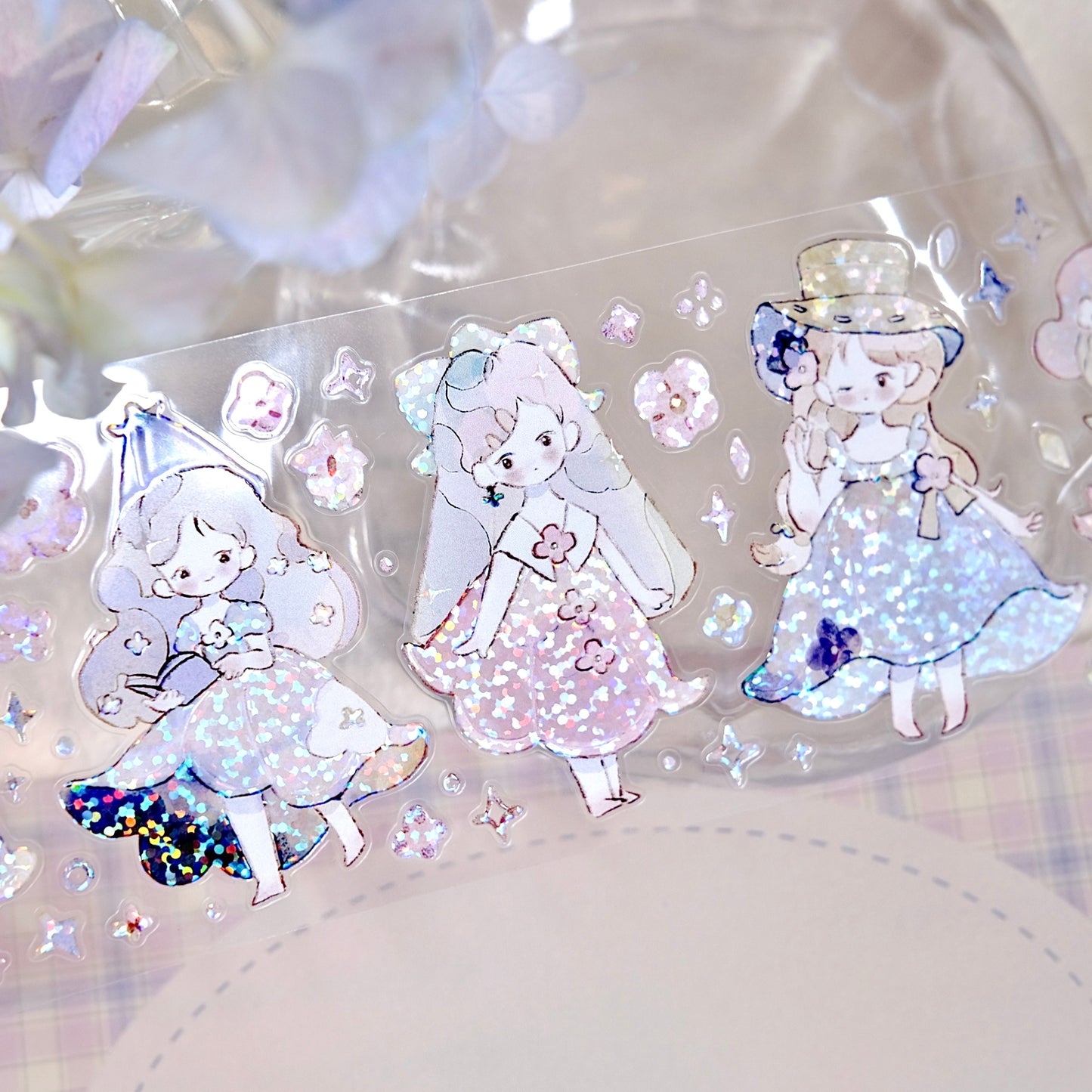 Freckles Tea Vol.4 Little Fairy Kiss-cut PET Tape, with Special Effects