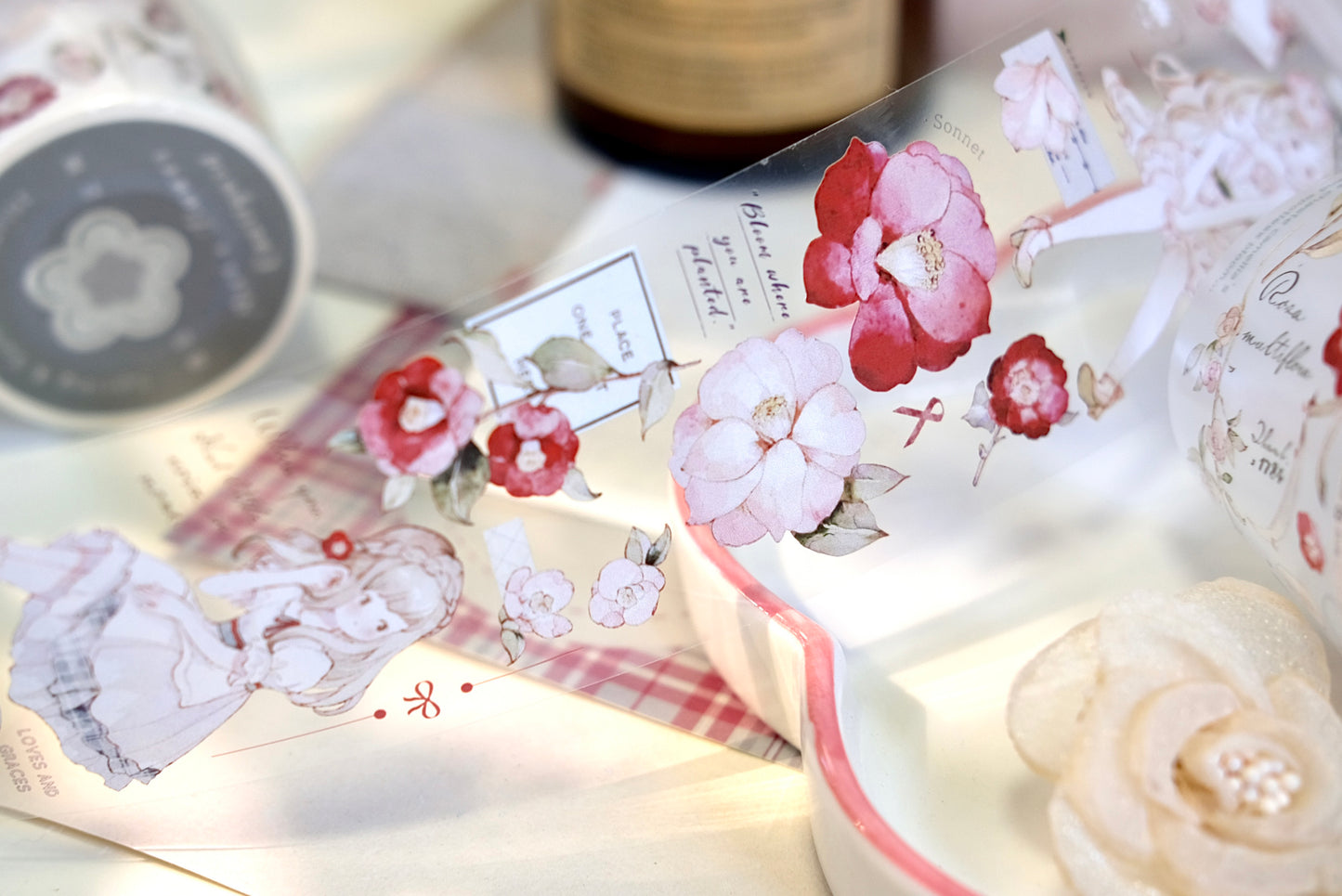 Freckles Tea Vol.4 Flower Garden Washi/PET Tape