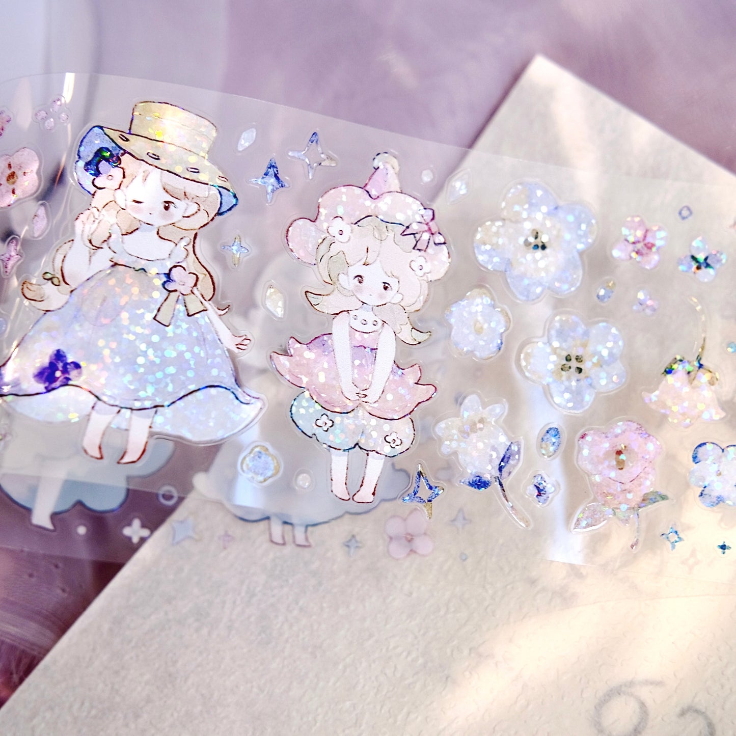 Freckles Tea Vol.4 Little Fairy Kiss-cut PET Tape, with Special Effects