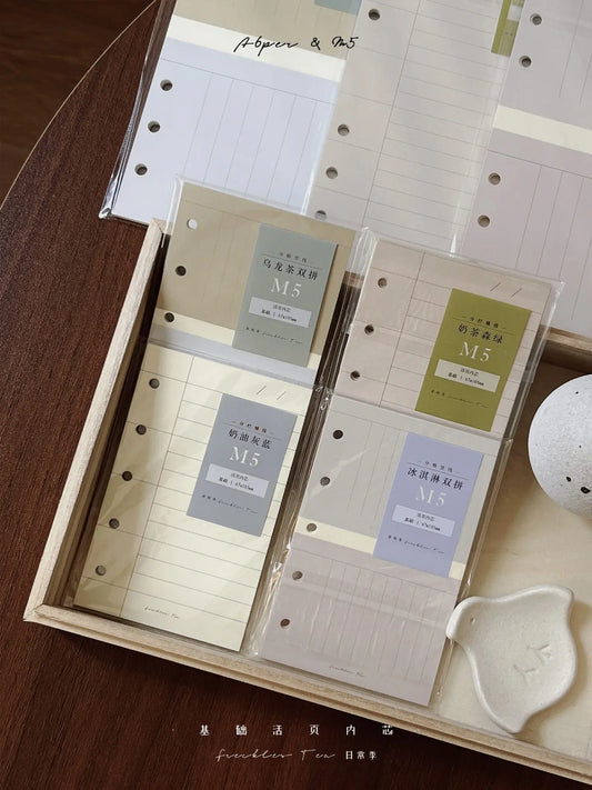 Freckles Tea Vol.5 Loose Leaf Refills for Ring Binder, M5 and A6 Personal Size