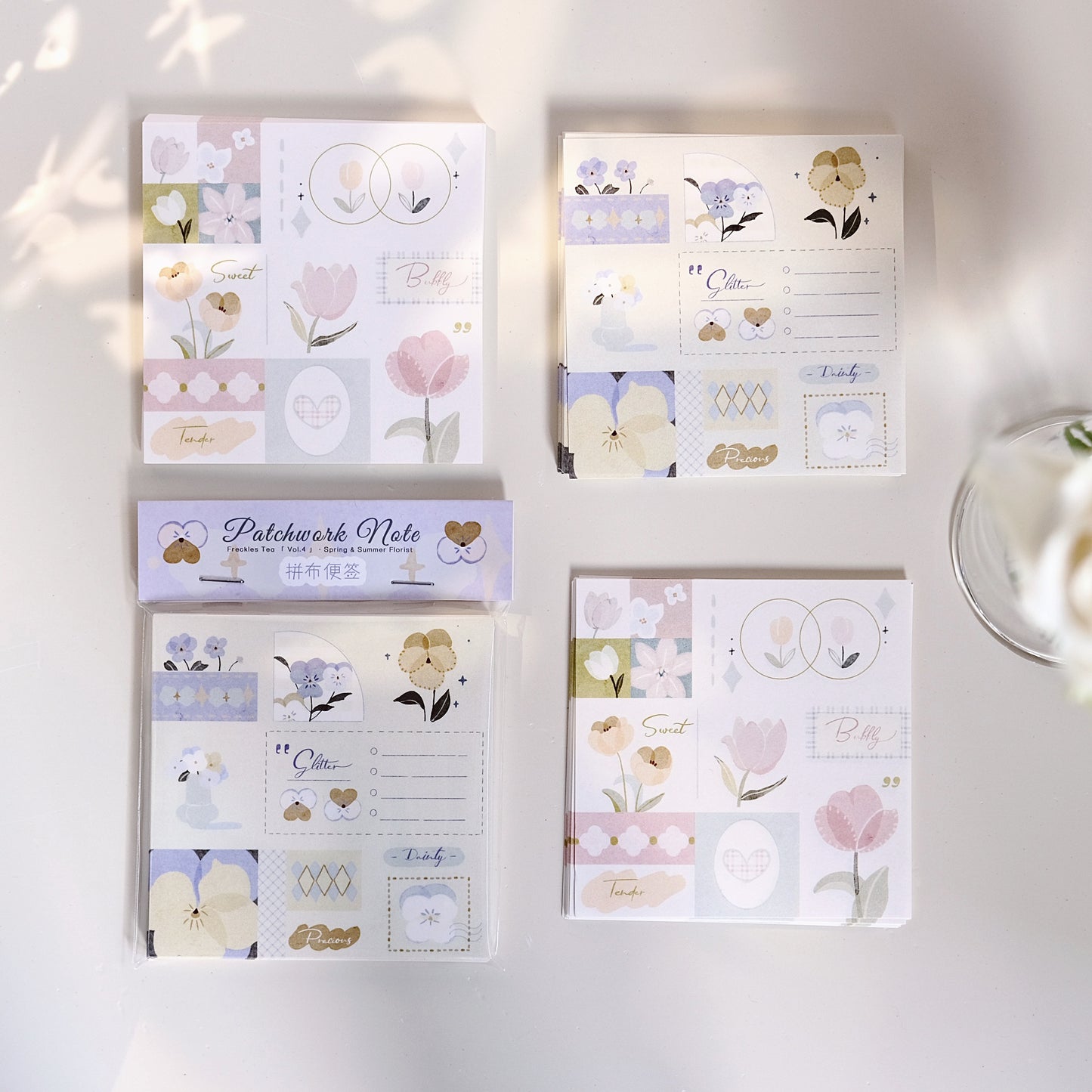 Freckles Tea Vol.4 Patchwork Memo Paper Packet, 50pcs