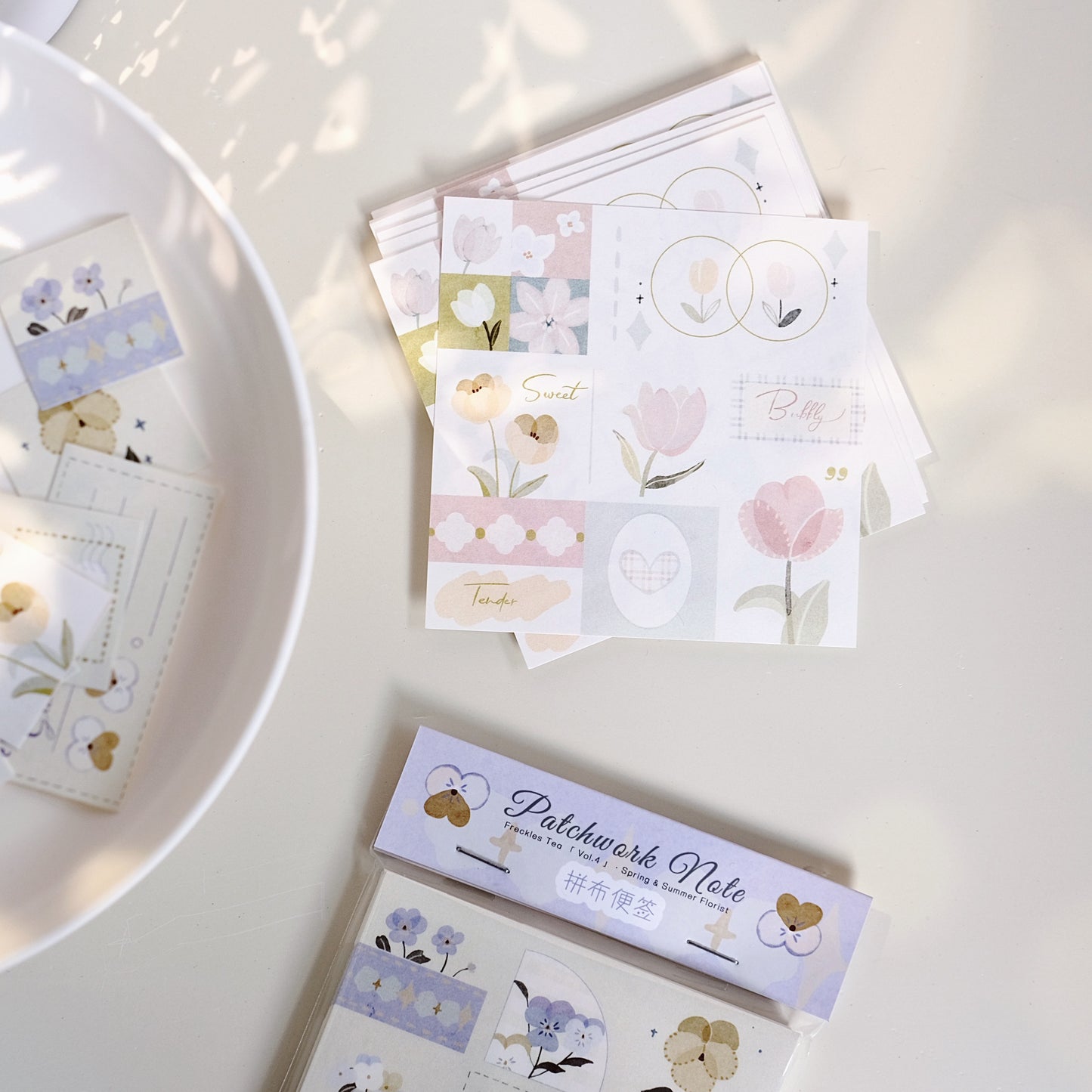 Freckles Tea Vol.4 Patchwork Memo Paper Packet, 50pcs