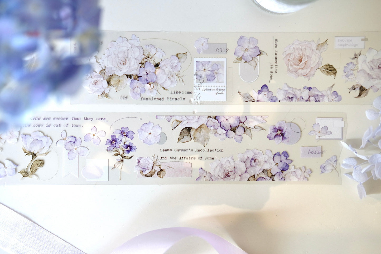 Freckles Tea Vol.4 Spring Flowers Washi/PET Tape