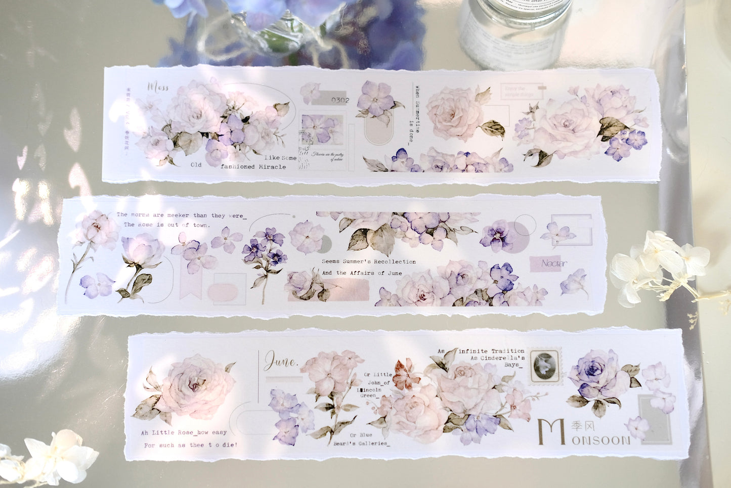 Freckles Tea Vol.4 Spring Flowers Washi/PET Tape