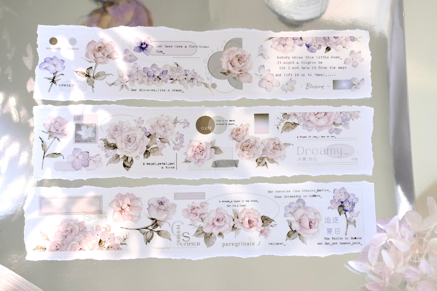 Freckles Tea Vol.4 Spring Flowers Washi/PET Tape