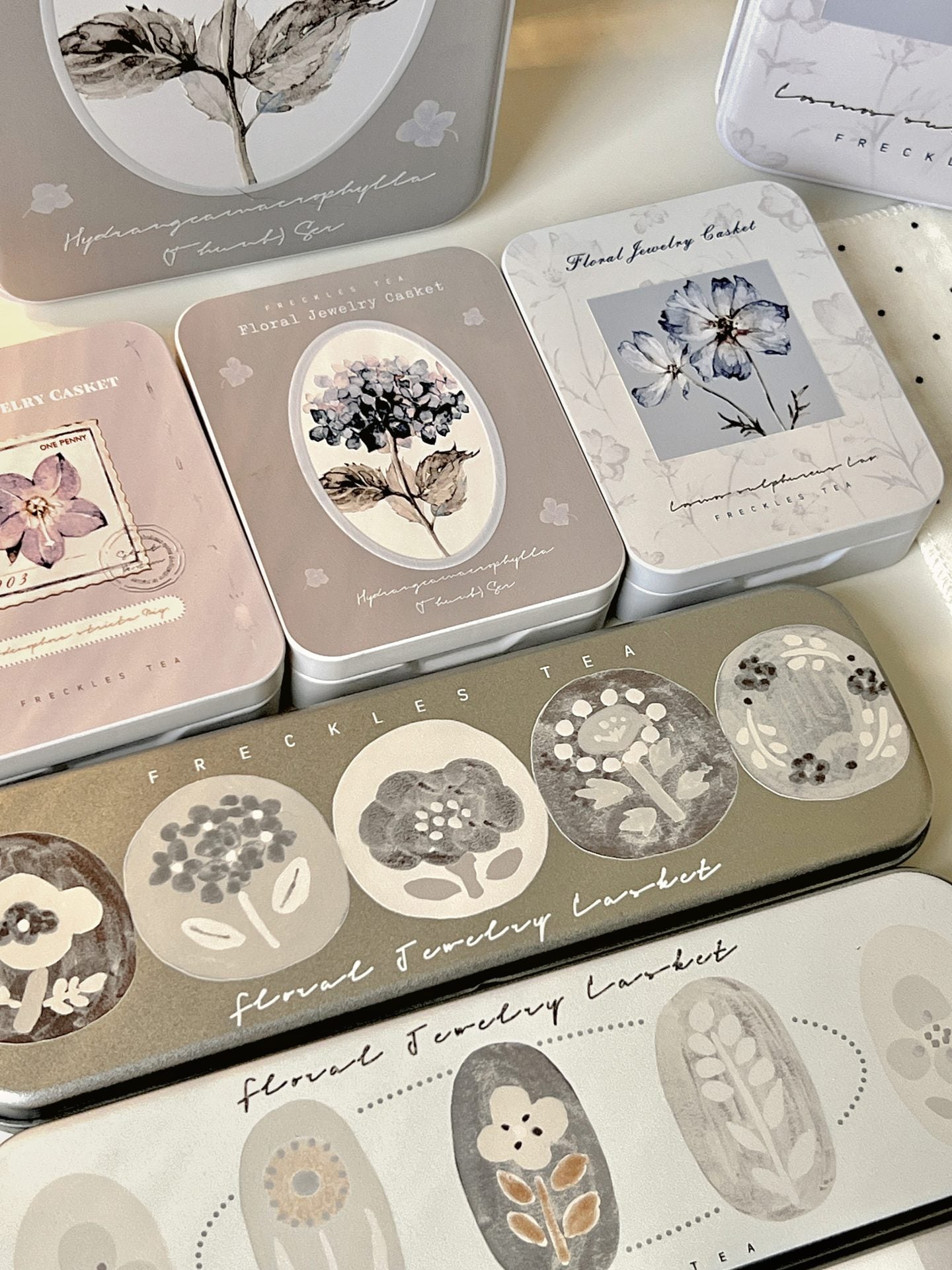 Freckles Tea Storage Tin Box (Tin Only) - Small