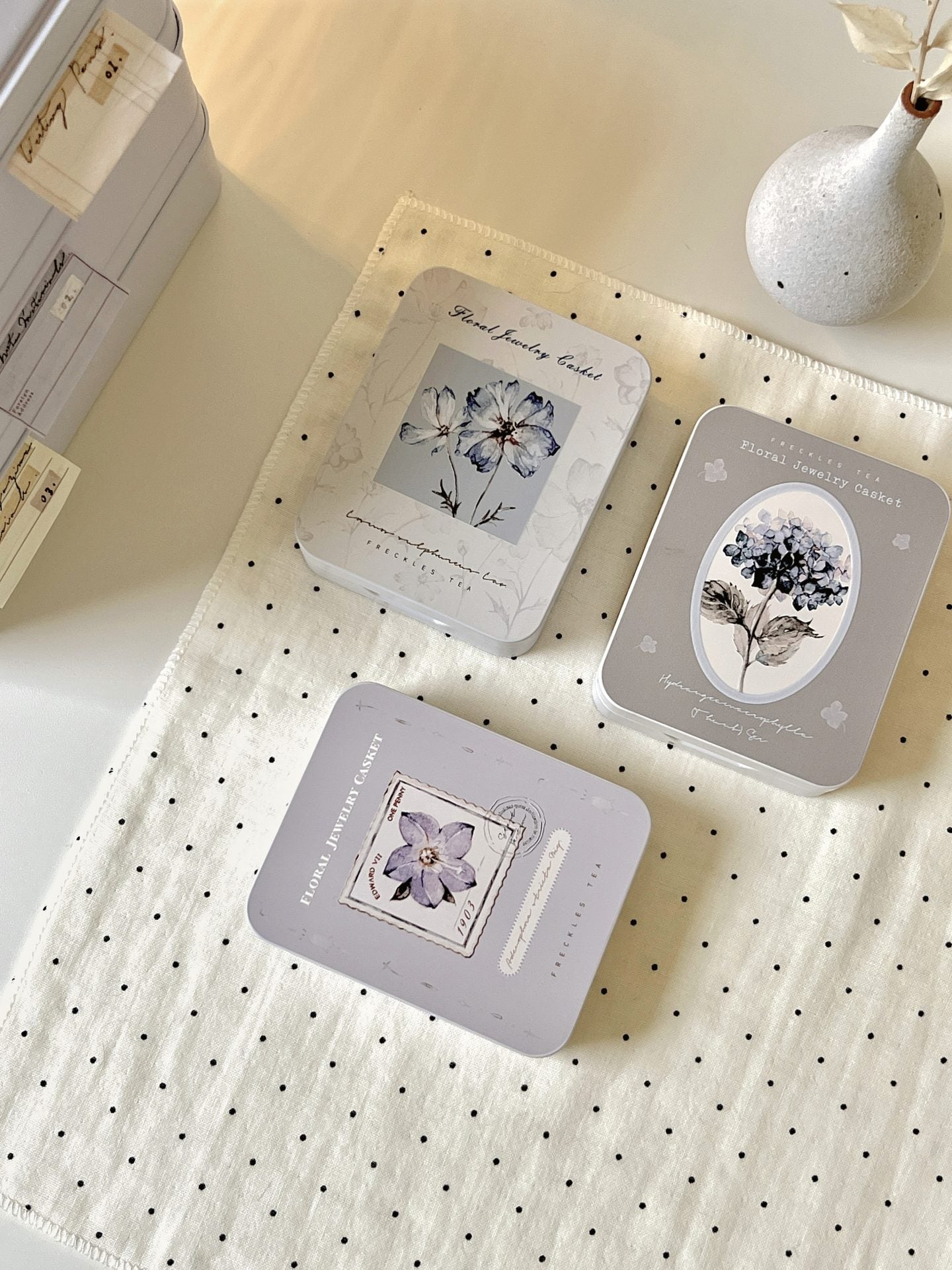 Freckles Tea Storage Tin Box (Tin Only) - Small