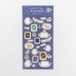 Furukawashiko Gold Foil Washi Sticker Sheet - Bird and Star, Winter Limited