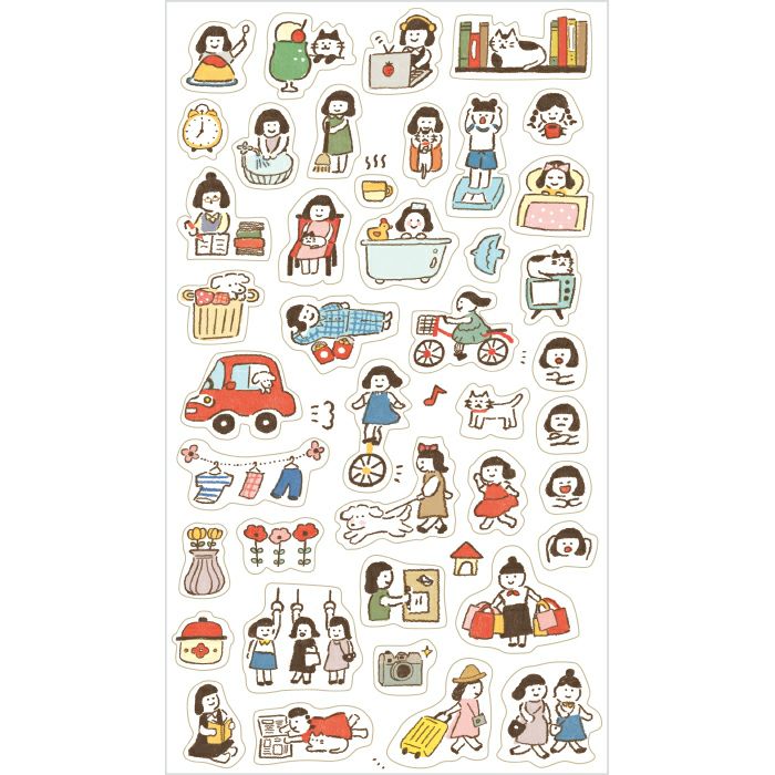 Furukawashiko Clear Sticker Sheet - My Life