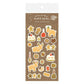 Furukawashiko Gold Foil Washi Sticker Sheet - Cookie and Reindeer, Winter Limited