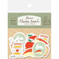Furukawashiko Washi Flake Seal Sticker Packet - Apple and Bunny, Limited Edition