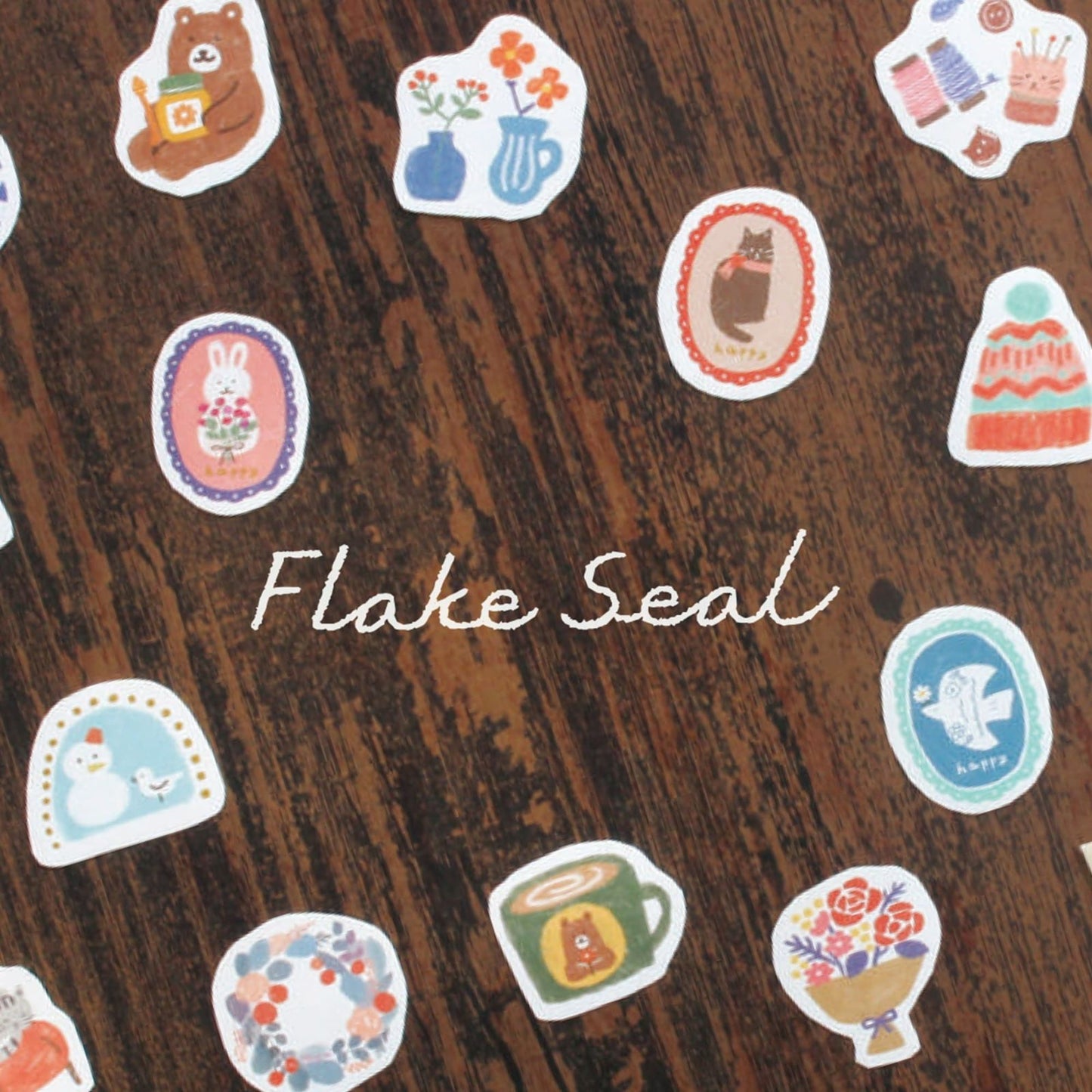 Furukawashiko Washi Flake Seal Sticker Packet - Winter Limited Edition - Little Bird