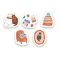 Furukawashiko Washi Flake Seal Sticker Packet - Winter Limited Edition - Yarns to Cat