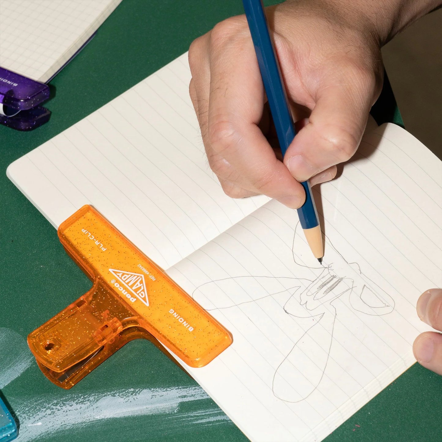 Hightide Penco Clampy Plastic Clip, Glitter