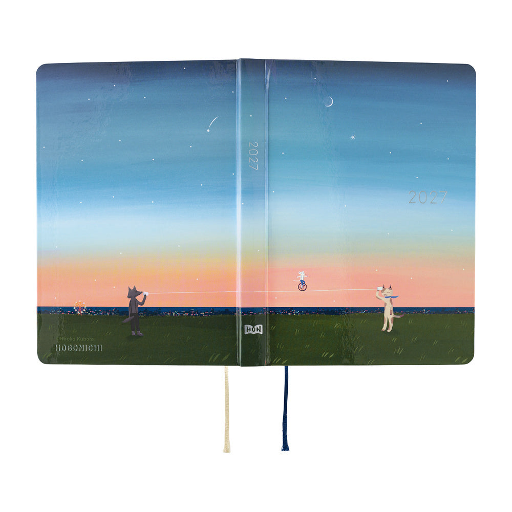 Hobonichi Techo 2027 HON A6 - Hiroko Kubota: String Telephone Until the Moon is Full