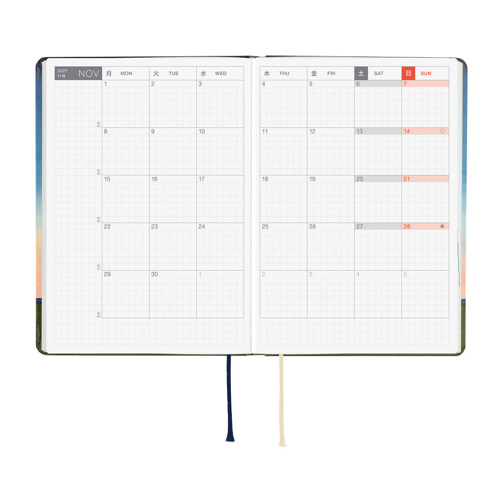 Hobonichi Techo 2027 HON A6 - Hiroko Kubota: String Telephone Until the Moon is Full