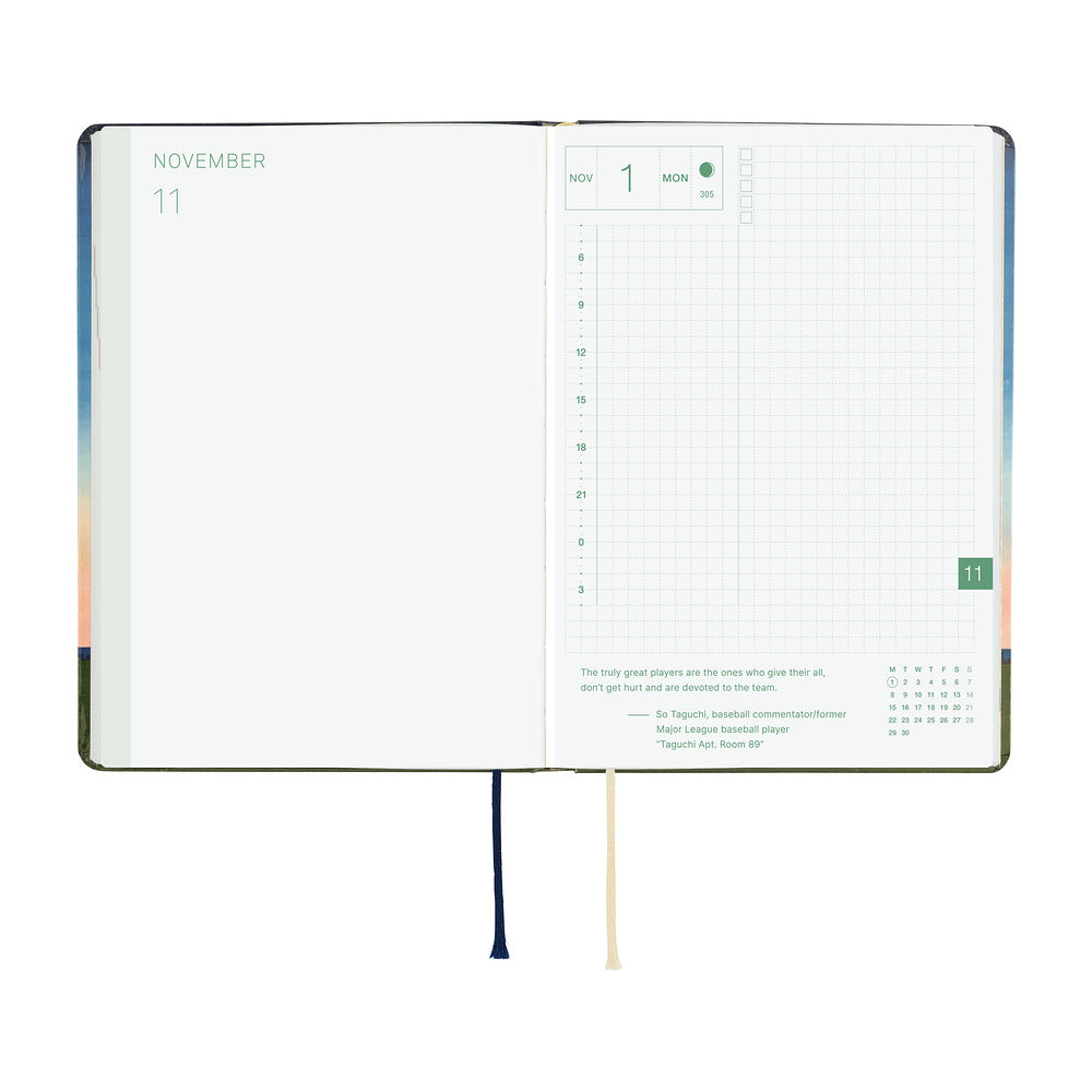 Hobonichi Techo 2027 HON A6 - Hiroko Kubota: String Telephone Until the Moon is Full
