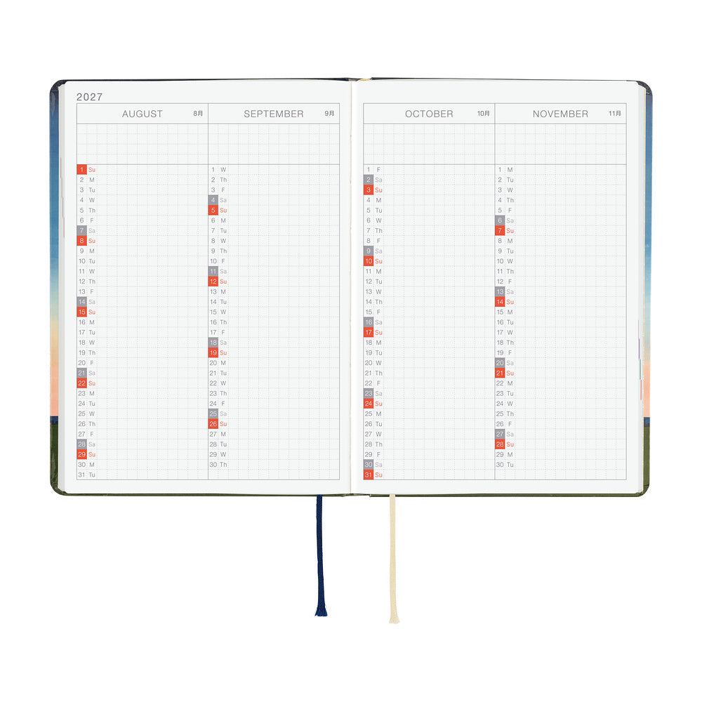 Hobonichi Techo 2027 HON A6 - Hiroko Kubota: String Telephone Until the Moon is Full