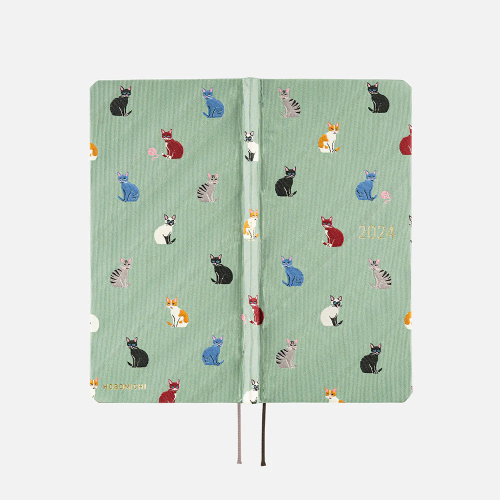 Hobonichi Weeks 2024 - Bow & Tie: Cats & Me