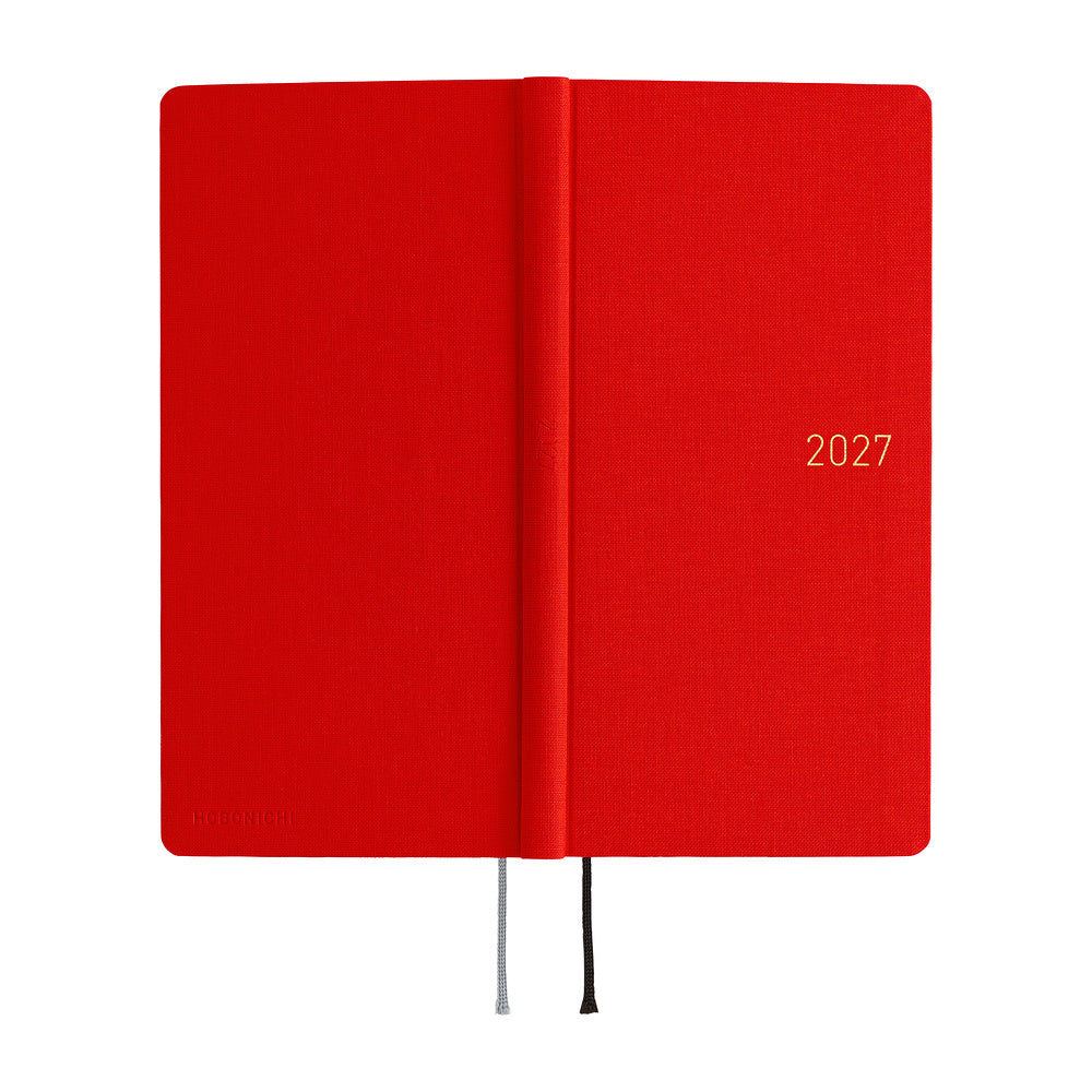 Hobonichi Weeks 2027 - Colors: Poppy Red