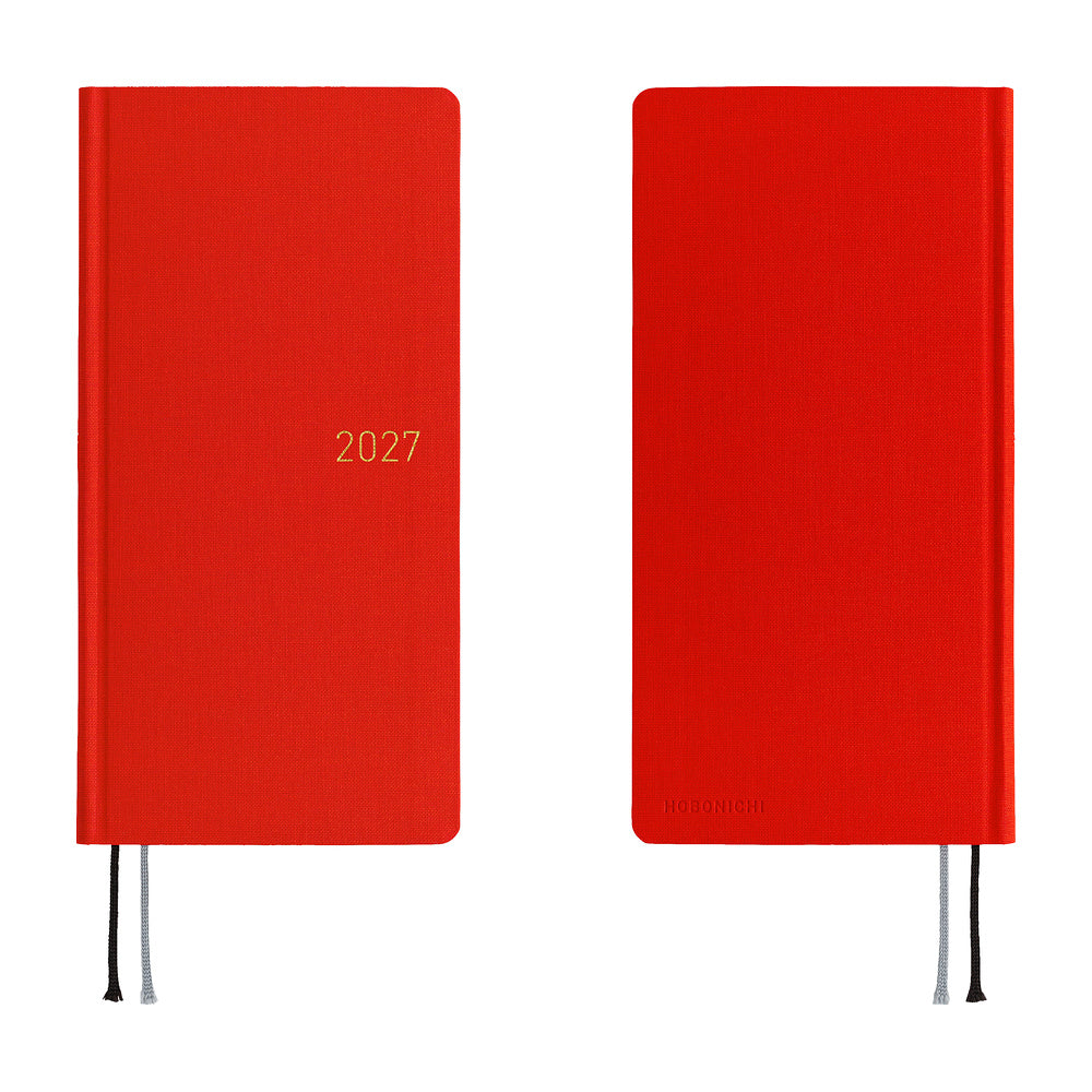 Hobonichi Weeks 2027 - Colors: Poppy Red