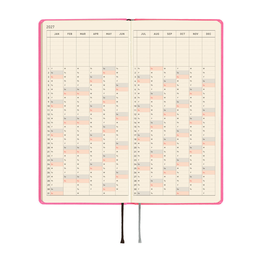 Hobonichi Weeks 2027 - Colors: Pink Sapphire
