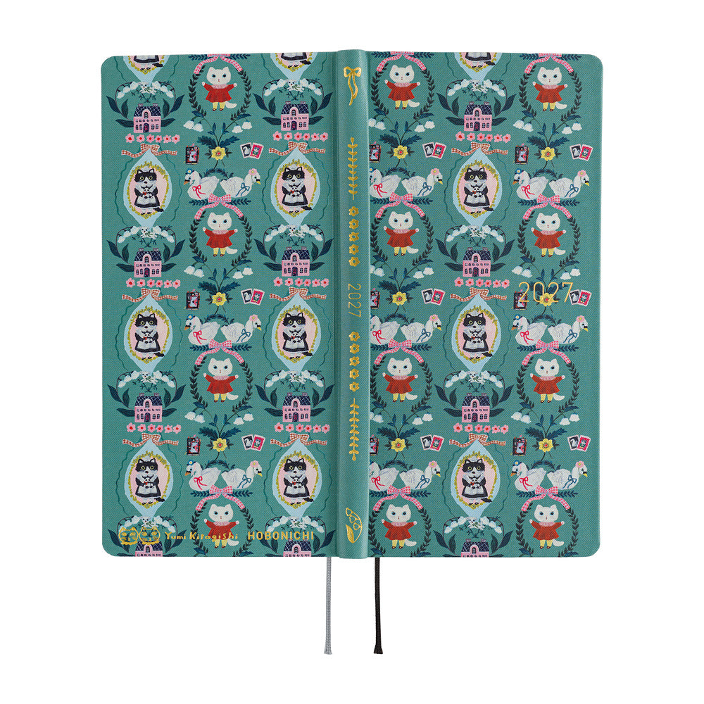 Hobonichi Weeks 2027 - Yumi Kitagish: White Cat Wallpaper