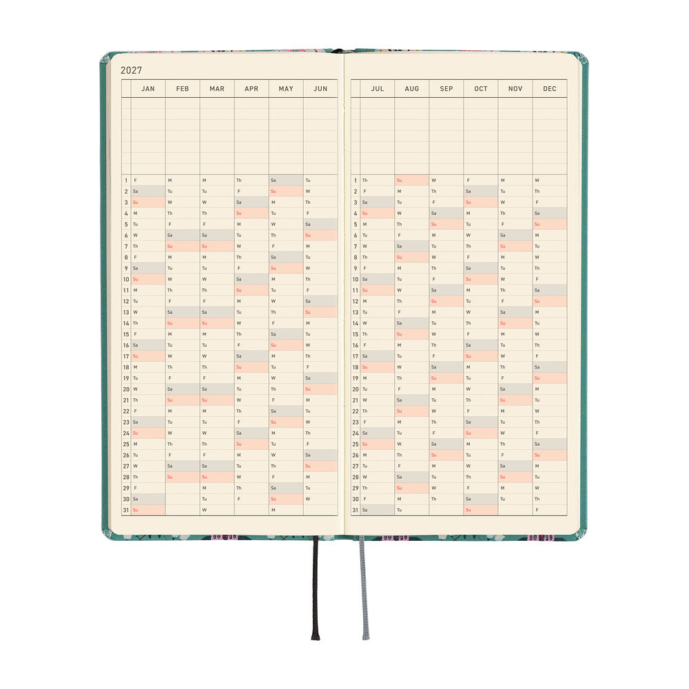 Hobonichi Weeks 2027 - Yumi Kitagish: White Cat Wallpaper