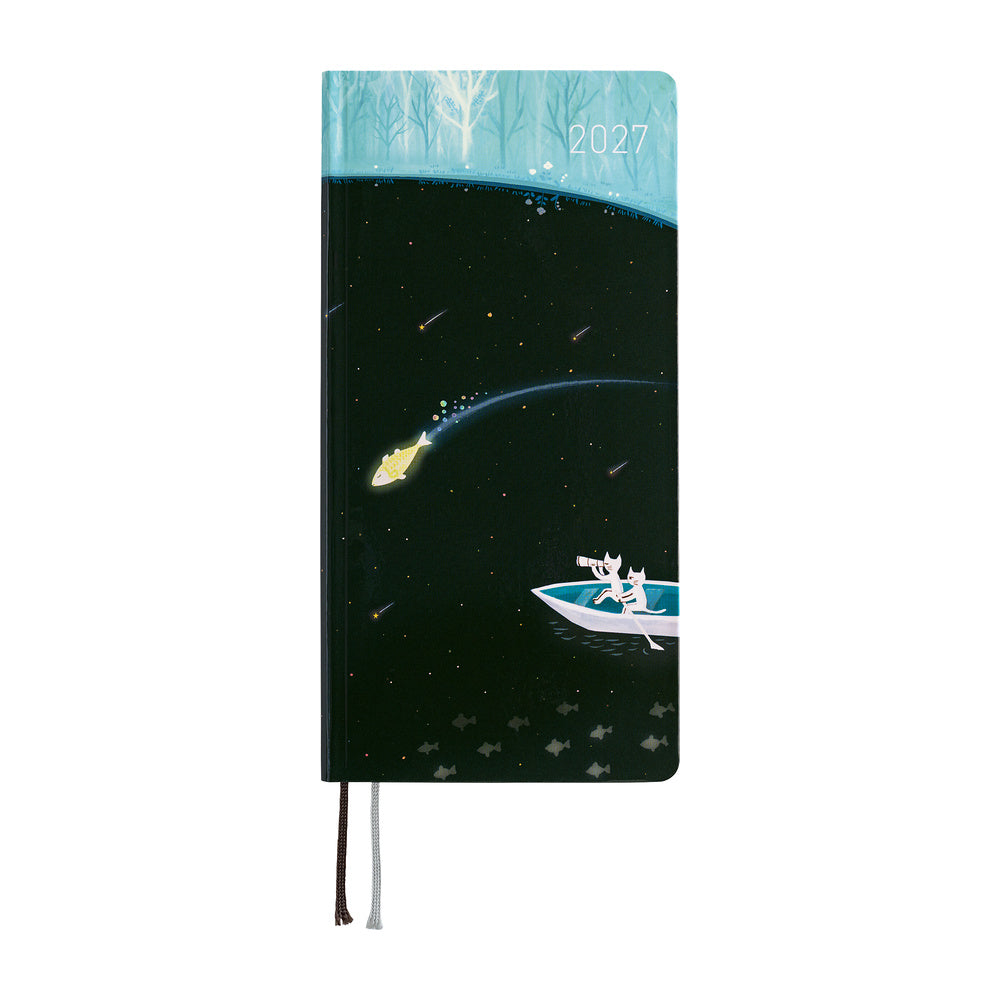 Hobonichi Weeks 2027 - Hiroko Kubota: Meteor Shower in the Light Blue Forest
