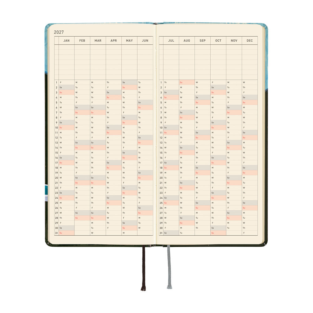 Hobonichi Weeks 2027 - Hiroko Kubota: Meteor Shower in the Light Blue Forest