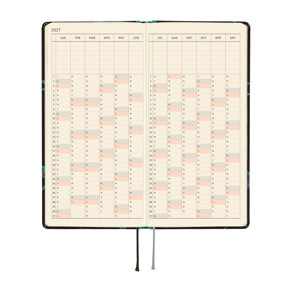 Hobonichi Weeks 2027 - Natal Design:  Lucky Swallow
