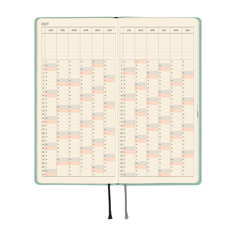 Hobonichi Weeks 2027 - Paper Series: Jade