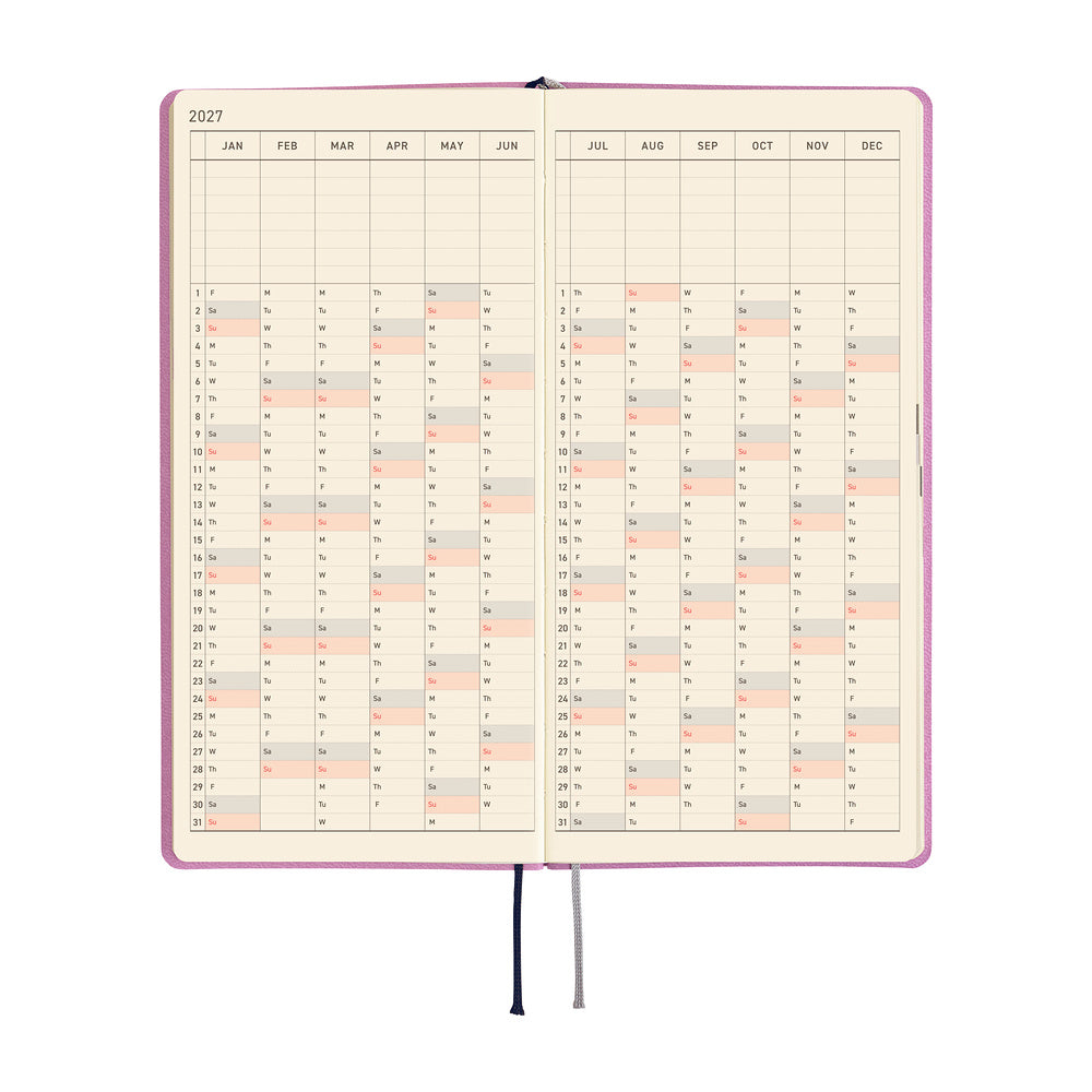 Hobonichi Weeks 2027 - Smooth: Lavender Milk