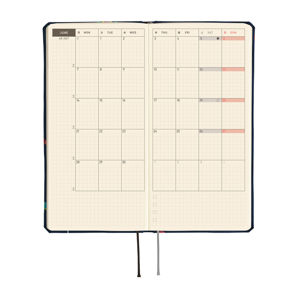 Hobonichi Weeks 2027 - Bow & Tie: Candy Dream