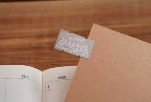 Ivy Snow Label Sticker - Winter