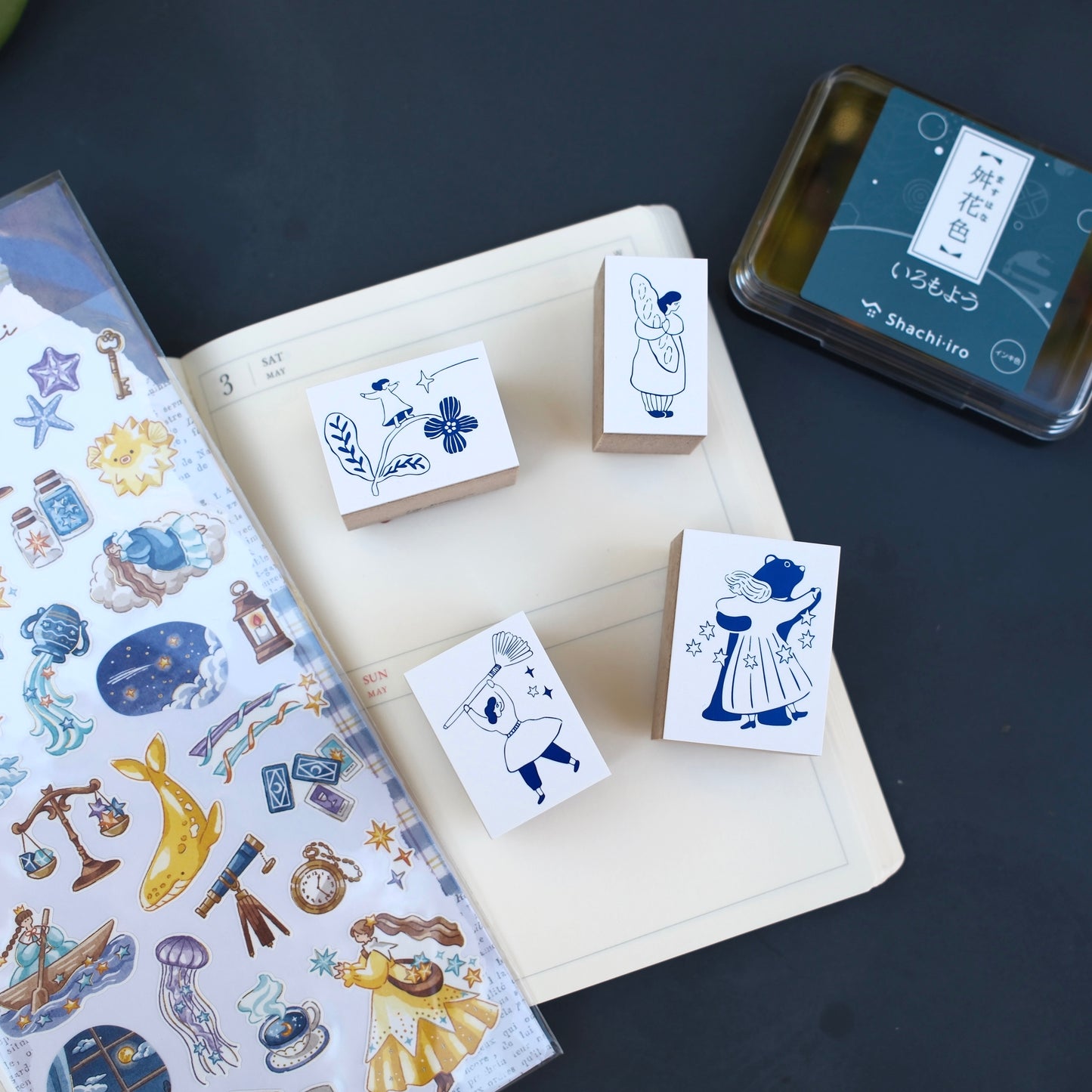 Ivy Snow Rubber Stamp - Star Broom