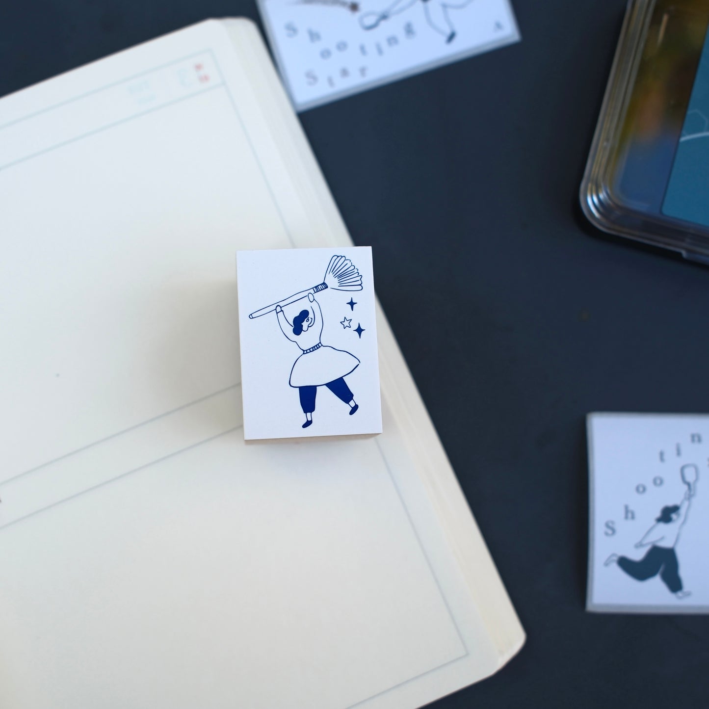 Ivy Snow Rubber Stamp - Star Broom