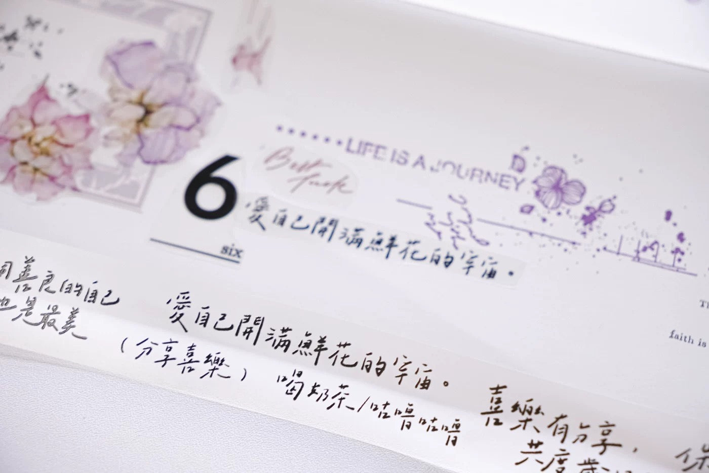 Jennyuanzi Handwriting Slim Matte PET Tape