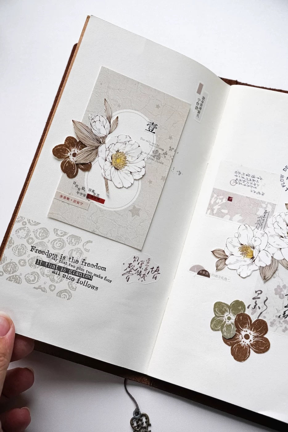 Jennyuanzi Mist White Camellia Matte PET Tape