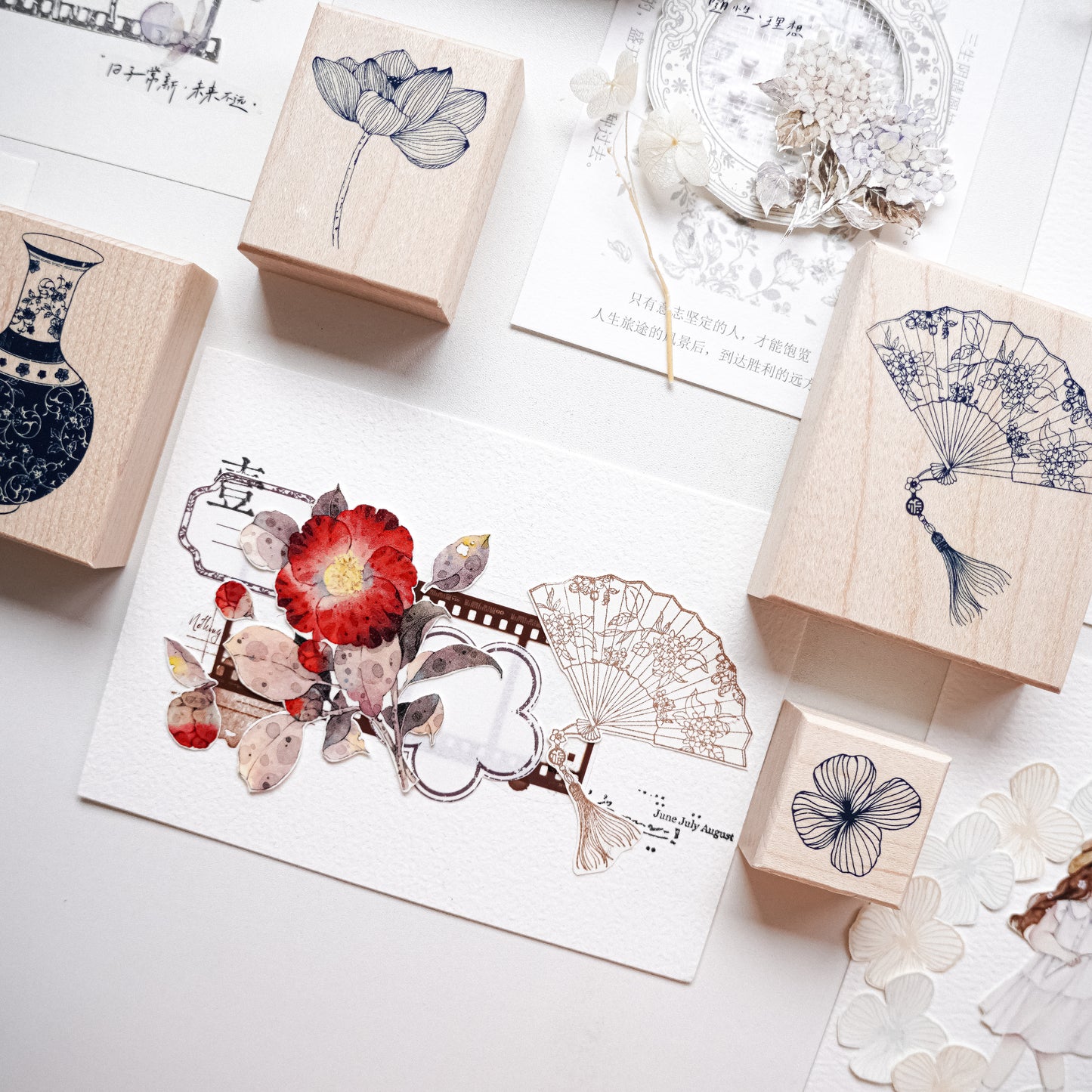 Jennyuanzi Vol.6 Rubber Stamp Collection, 9 designs