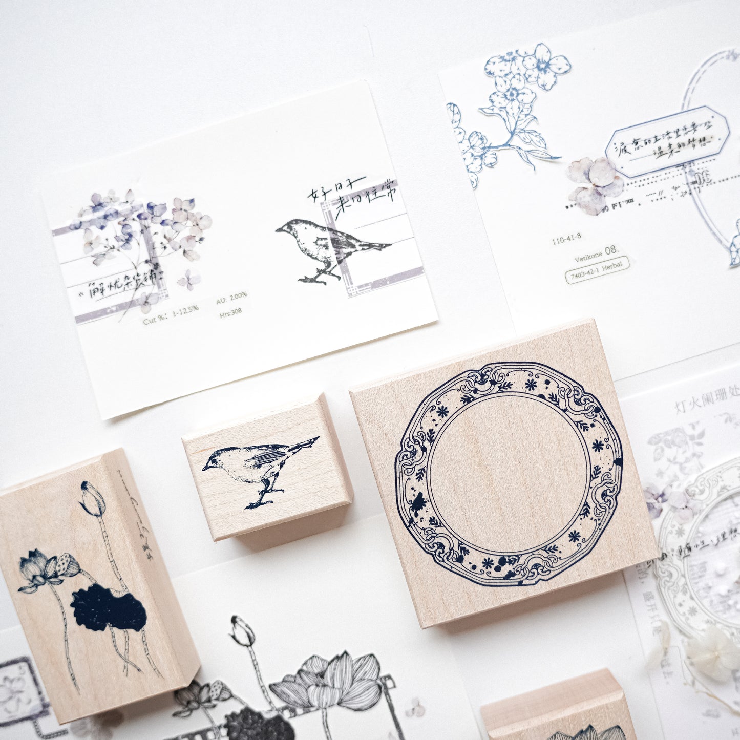 Jennyuanzi Vol.6 Rubber Stamp Collection, 9 designs