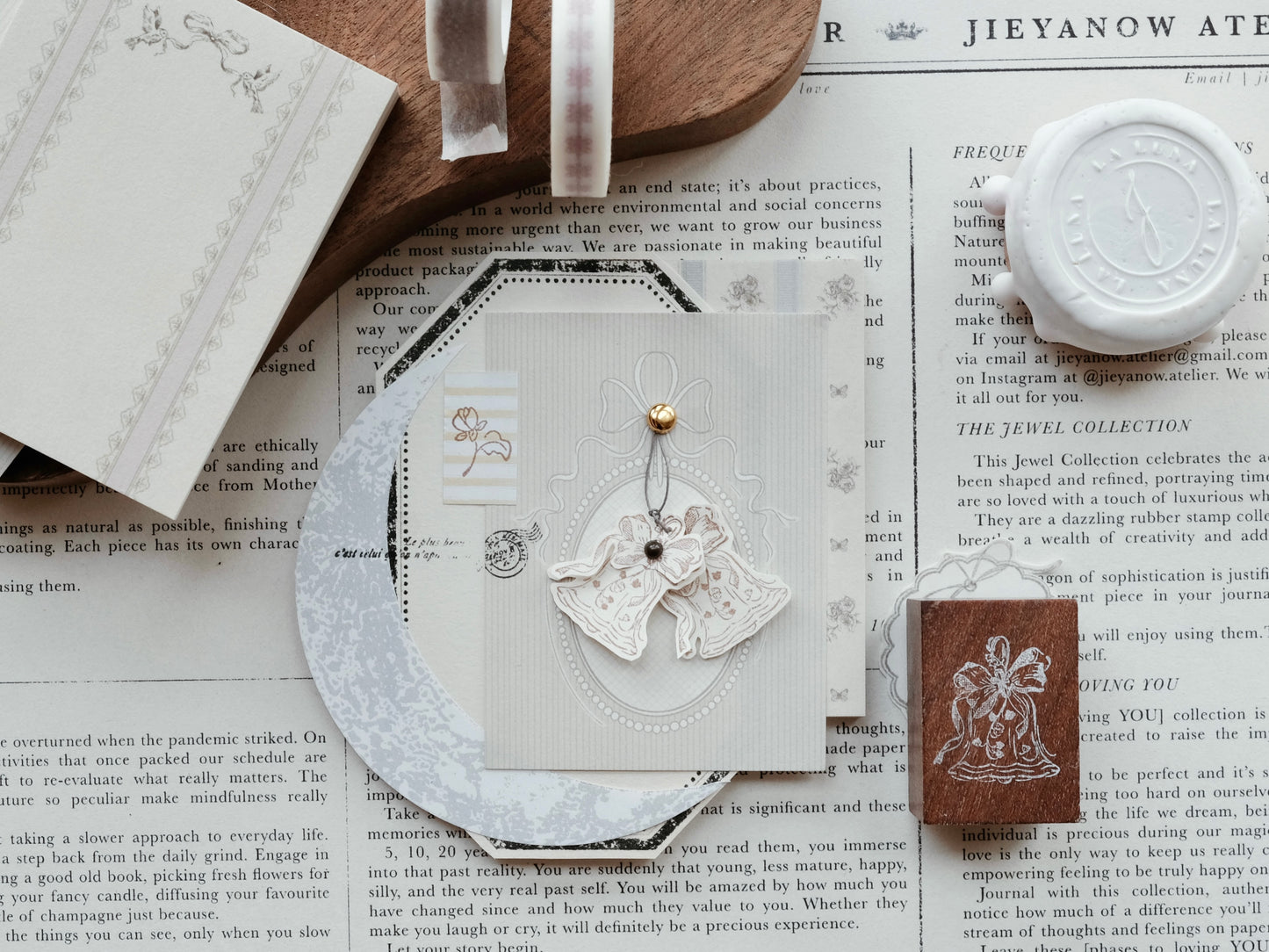 Jieyanow Atelier Rubber Stamp - Bell