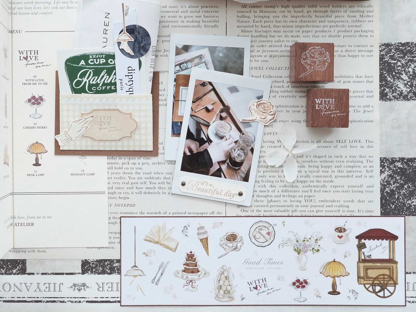 Jieyanow Atelier Rubber Stamp - Good Times, 12 designs