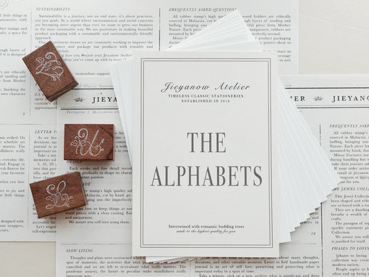 Jieyanow Atelier Rubber Stamp - The Alphabets - Individual Stamps