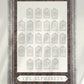 Jieyanow Atelier Rubber Stamp - The Alphabets - Whole Set