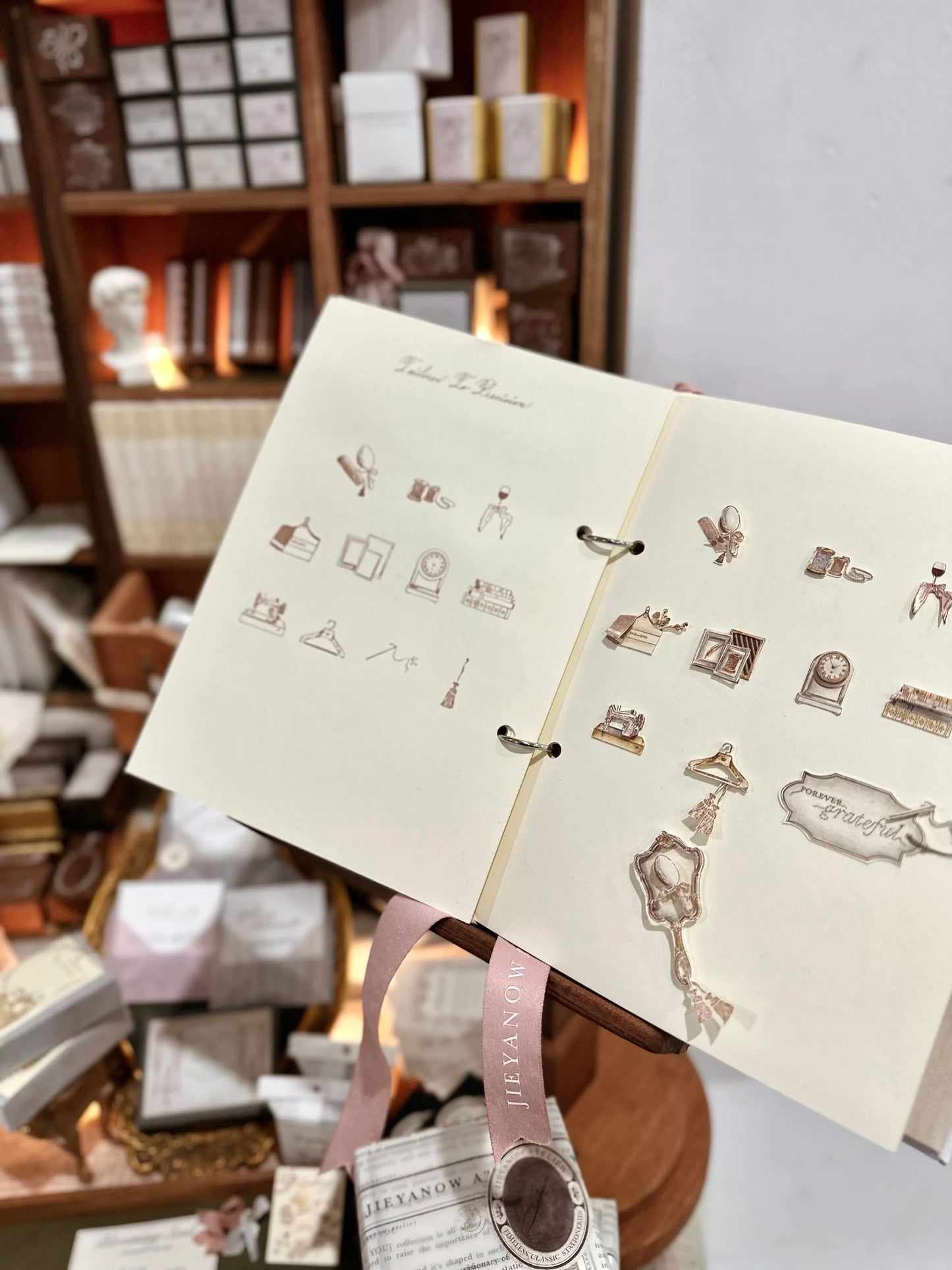 Jieyanow Atelier Rubber Stamp - Tailored to Precision, 18 designs