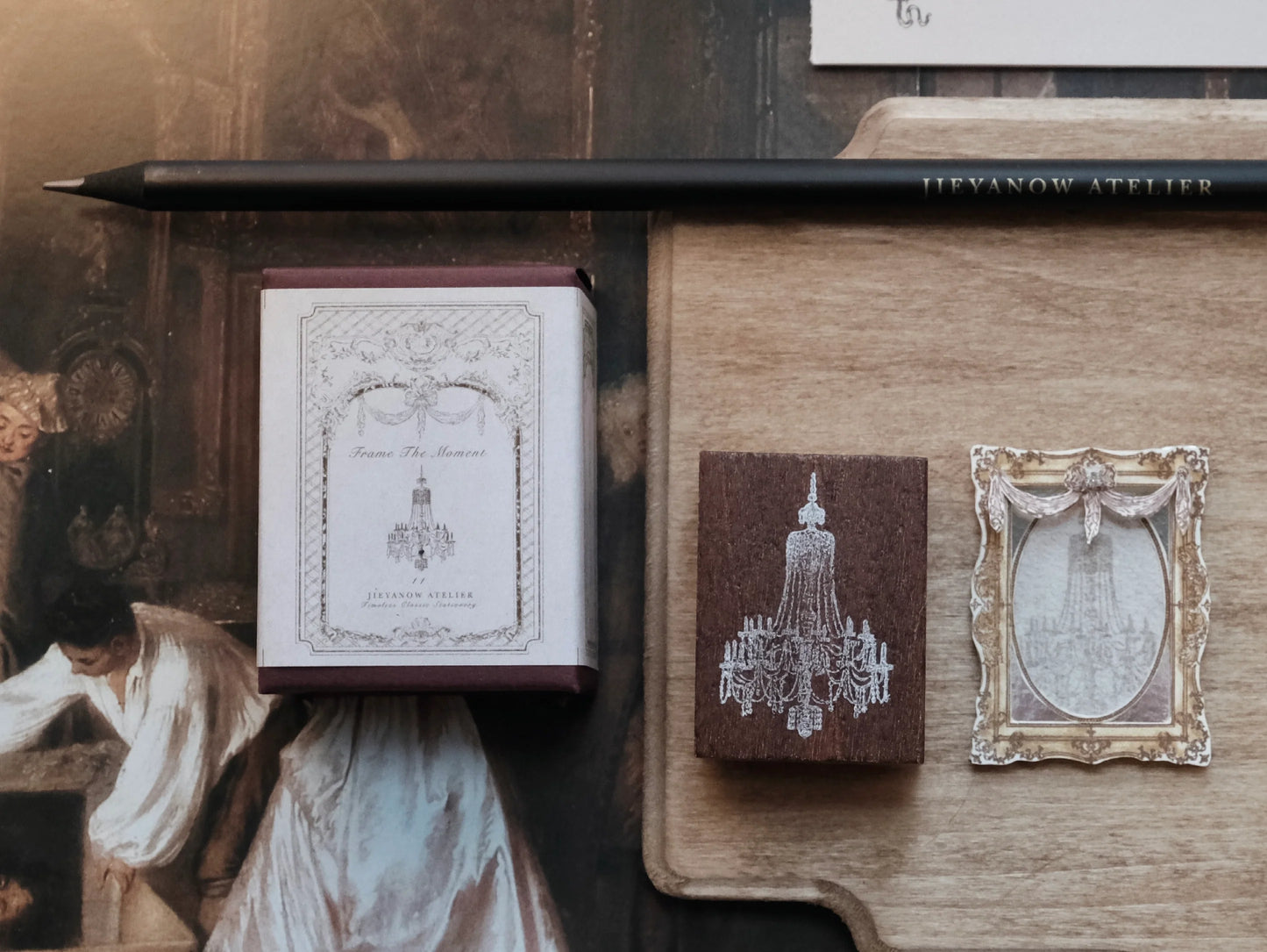 Jieyanow Atelier Rubber Stamp - Frame the Moment, 12 designs