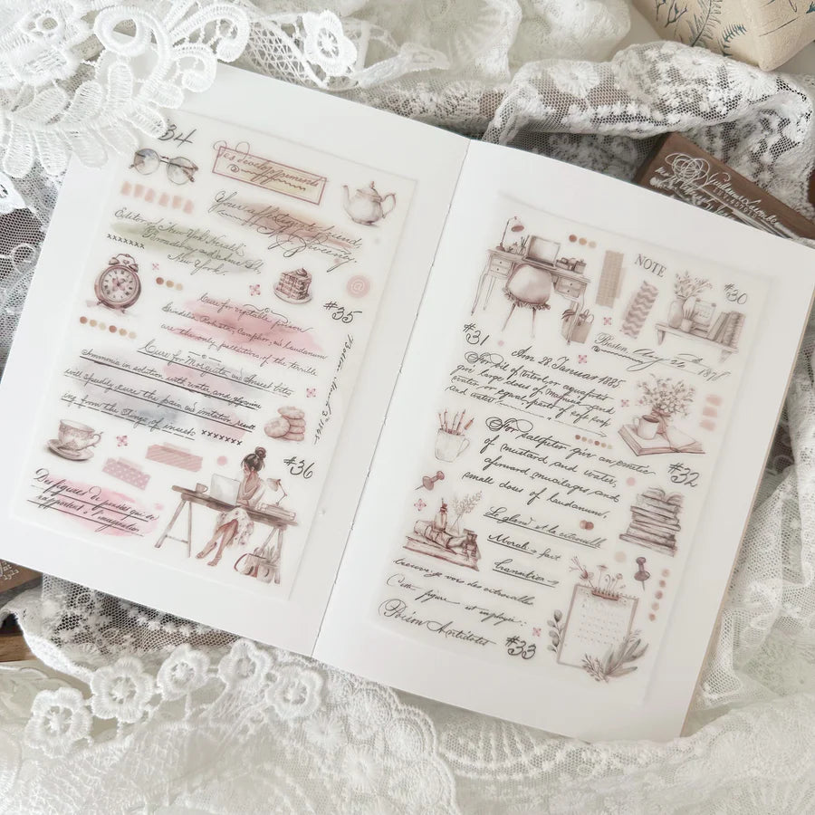 Journal Pages Print-On Stickers - Daily Note