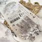 Journal Pages Dark Romance "Number" Silver Foil Matte PET Tape, 75mm